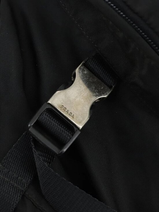 PRADA Backpack Nylon Black Silver main image 9